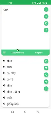 VI <> EN Translator android App screenshot 1